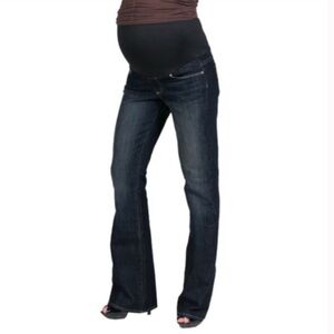 Paige Maternity Dark Wash Jeans Over Belly Panel Size 29